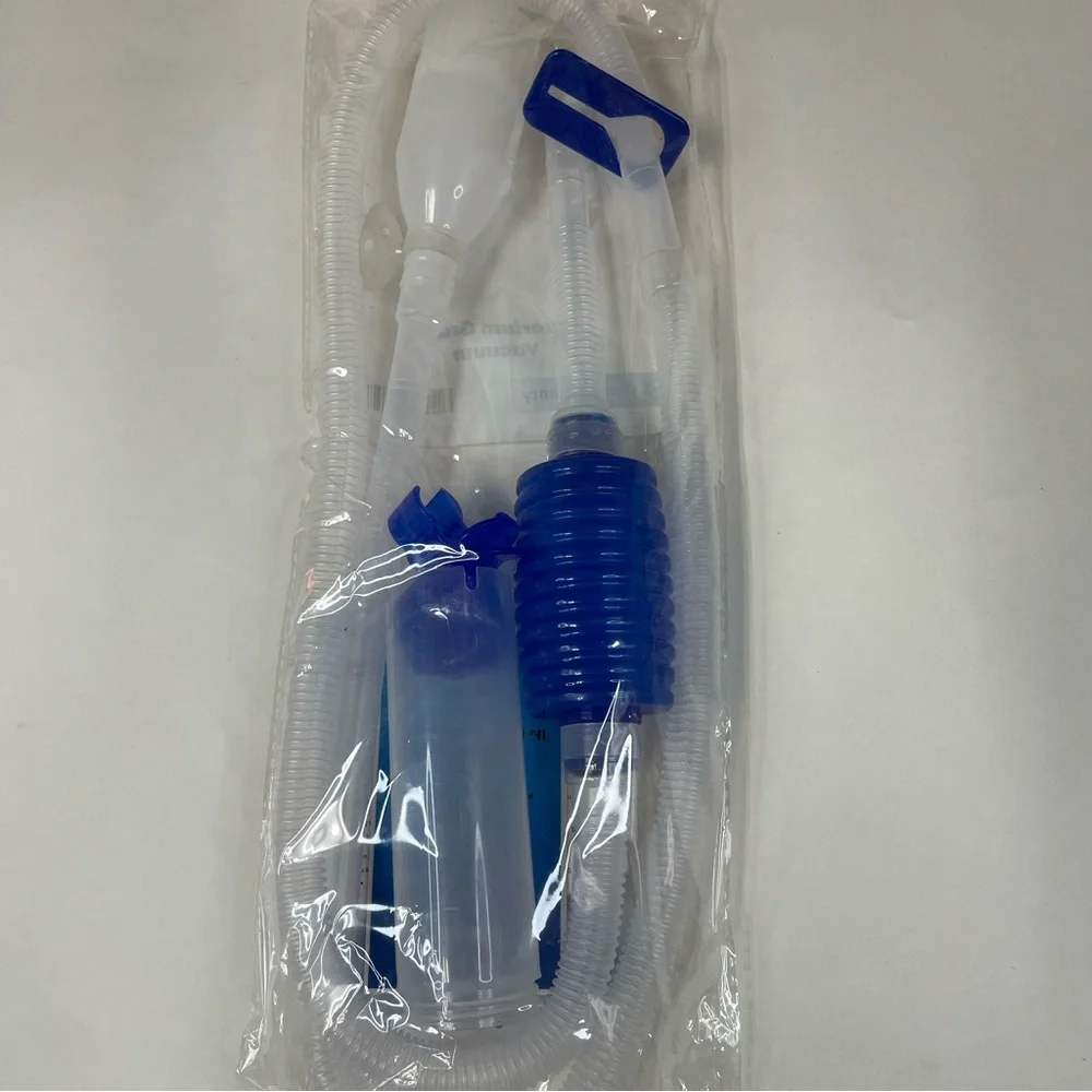 NEW Aquatrone Aquarium Gravel Vacuum Fish Tank Blue